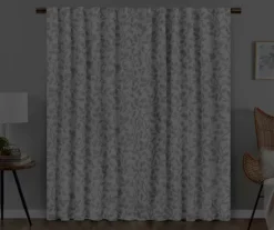 Nora Botanical White Blackout Rod Pocket Curtain Panel, (84") -Cuisinart Store 810475041 6