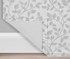 Nora Botanical White Blackout Rod Pocket Curtain Panel, (63") -Cuisinart Store 810475047 3