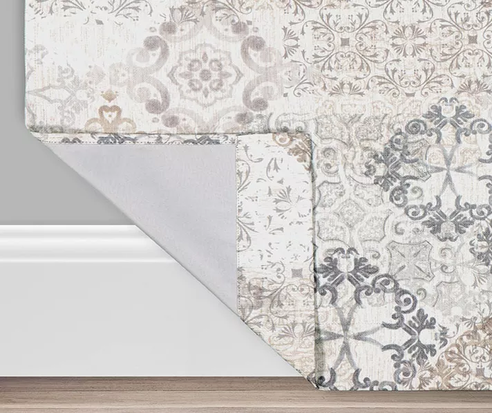 Martina Medallion Taupe Blackout Grommet Curtain Panel, (95") 3 Martina Medallion Taupe Blackout Grommet Curtain Panel, (95") - Image 3