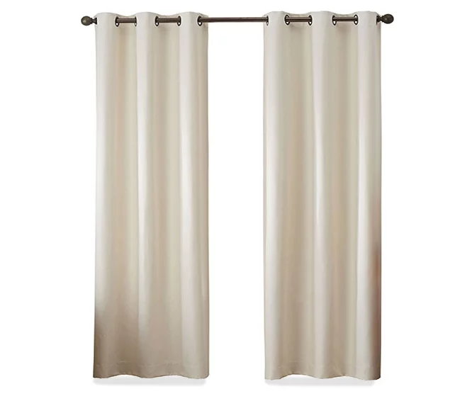 Gabriella Ivory Blackout Grommet Curtain Panel, (63") 4 Gabriella Ivory Blackout Grommet Curtain Panel, (63") - Image 4