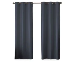Gabriella Indigo Blackout Grommet Curtain Panel, (63") -Cuisinart Store 810475069 4