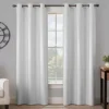 Gabriella Light Gray Blackout Grommet Curtain Panel, (95")
