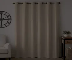 Gabriella Beige Blackout Grommet Curtain Panel, (95") 14 Gabriella Beige Blackout Grommet Curtain Panel, (95") -Cuisinart Store 810475072 6