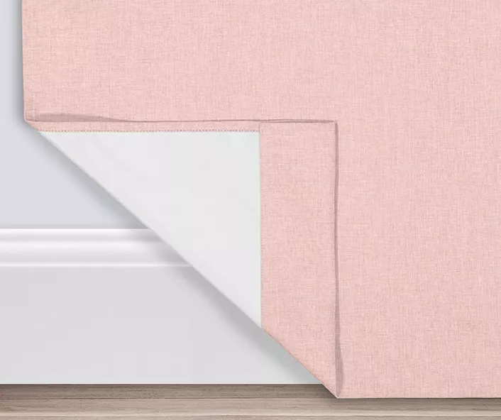 Gabriella Blush Blackout Grommet Curtain Panel, (63") 3 Gabriella Blush Blackout Grommet Curtain Panel, (63") - Image 3