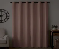 Gabriella Blush Blackout Grommet Curtain Panel, (63") 14 Gabriella Blush Blackout Grommet Curtain Panel, (63") -Cuisinart Store 810475081 6