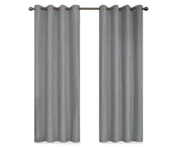Kira Gray Blackout Grommet Curtain Panel, (84") 12 Kira Gray Blackout Grommet Curtain Panel, (84") -Cuisinart Store 810475106 4