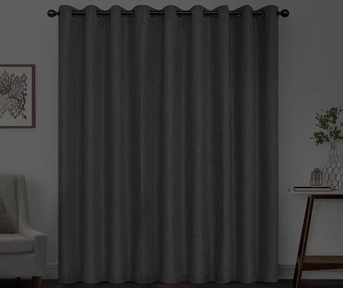 Kira Gray Blackout Grommet Curtain Panel, (84") 6 Kira Gray Blackout Grommet Curtain Panel, (84") - Image 6