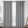 Kira Gray Blackout Grommet Curtain Panel, (108")