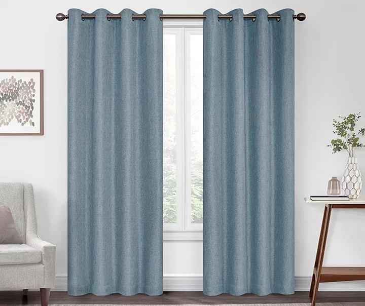 Kira Ocean Blackout Grommet Curtain Panel, (108") 1 Kira Ocean Blackout Grommet Curtain Panel, (108")