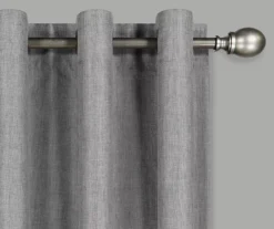 Kira Gray Blackout Grommet Curtain Panel, (63") -Cuisinart Store 810475128 2