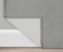 Kira Gray Blackout Grommet Curtain Panel, (63") -Cuisinart Store 810475128 3