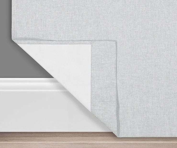 Gabriella Light Gray Blackout Grommet Curtain Panel, (63") 3 Gabriella Light Gray Blackout Grommet Curtain Panel, (63") - Image 3