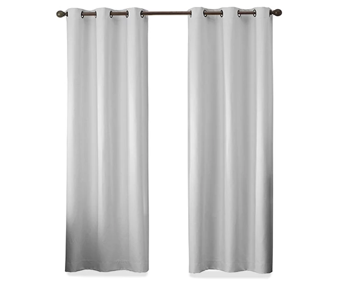 Gabriella Light Gray Blackout Grommet Curtain Panel, (63") 4 Gabriella Light Gray Blackout Grommet Curtain Panel, (63") - Image 4