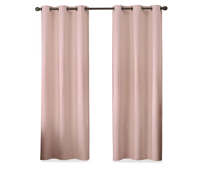 Gabriella Blush Blackout Grommet Curtain Panel, (84") 4 Gabriella Blush Blackout Grommet Curtain Panel, (84") - Image 4