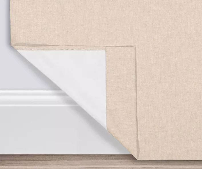 Gabriella Beige Blackout Grommet Curtain Panel, (63") 3 Gabriella Beige Blackout Grommet Curtain Panel, (63") - Image 3