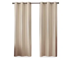 Gabriella Beige Blackout Grommet Curtain Panel, (63") 12 Gabriella Beige Blackout Grommet Curtain Panel, (63") -Cuisinart Store 810475138 4