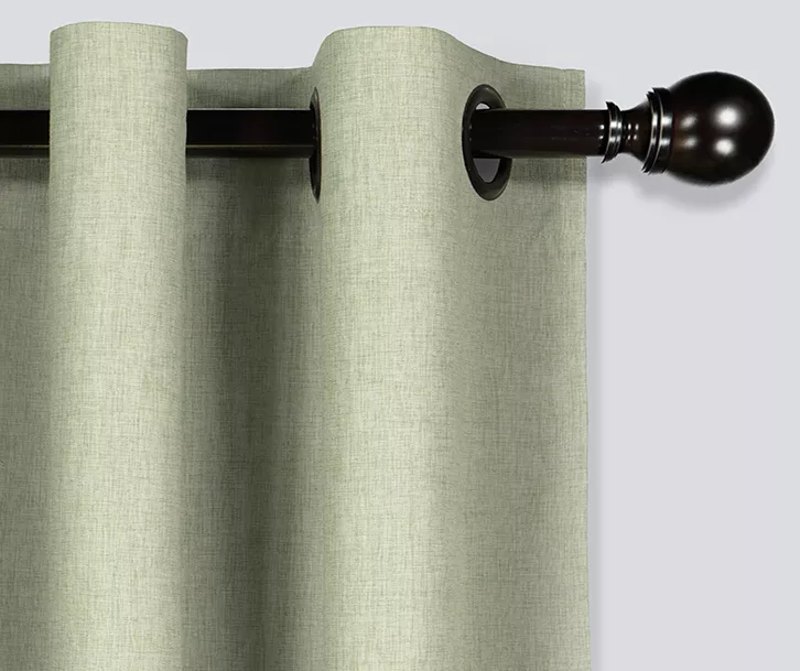 Gabriella Sage Blackout Grommet Curtain Panel, (63") 2 Gabriella Sage Blackout Grommet Curtain Panel, (63") - Image 2