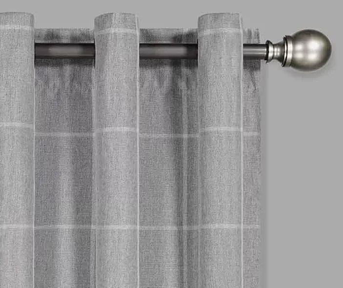 Peconic Gray Blackout Grommet Curtain Panel, (63") 2 Peconic Gray Blackout Grommet Curtain Panel, (63") - Image 2