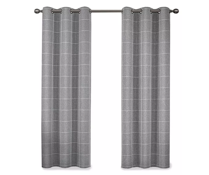 Peconic Gray Blackout Grommet Curtain Panel, (63") 4 Peconic Gray Blackout Grommet Curtain Panel, (63") - Image 4