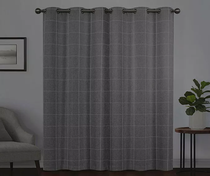 Peconic Gray Blackout Grommet Curtain Panel, (63") 6 Peconic Gray Blackout Grommet Curtain Panel, (63") - Image 6