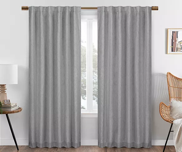 Eclipse Nora Blackout Rod Pocket Curtain Panel 17 Eclipse Nora Blackout Rod Pocket Curtain Panel - Image 17