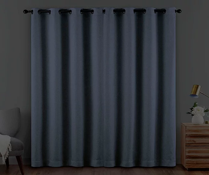 Cara Denim Blackout Grommet Curtain Panel, (84") 6 Cara Denim Blackout Grommet Curtain Panel, (84") - Image 6