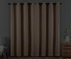 Cara Mocha Blackout Grommet Curtain Panel, (108") -Cuisinart Store 810475210 6