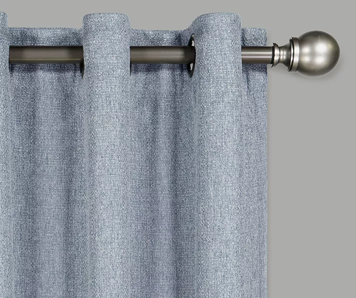 Cara Denim Blackout Grommet Curtain Panel, (108") 2 Cara Denim Blackout Grommet Curtain Panel, (108") - Image 2