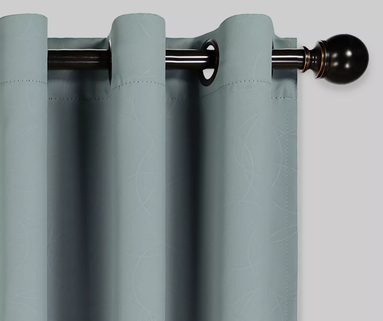 Round & Round Blue River Blackout Grommet Curtain Panel, (108") 3 Round & Round Blue River Blackout Grommet Curtain Panel, (108") - Image 3