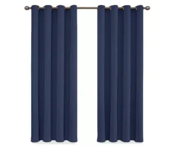 Round & Round Navy Blackout Grommet Curtain Panel, (84") 12 Round & Round Navy Blackout Grommet Curtain Panel, (84") -Cuisinart Store 810475232 4