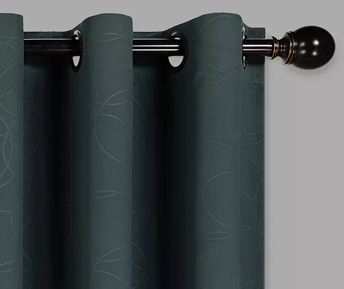 Round & Round Forest Blackout Grommet Curtain Panel, (63") 2 Round & Round Forest Blackout Grommet Curtain Panel, (63") - Image 2