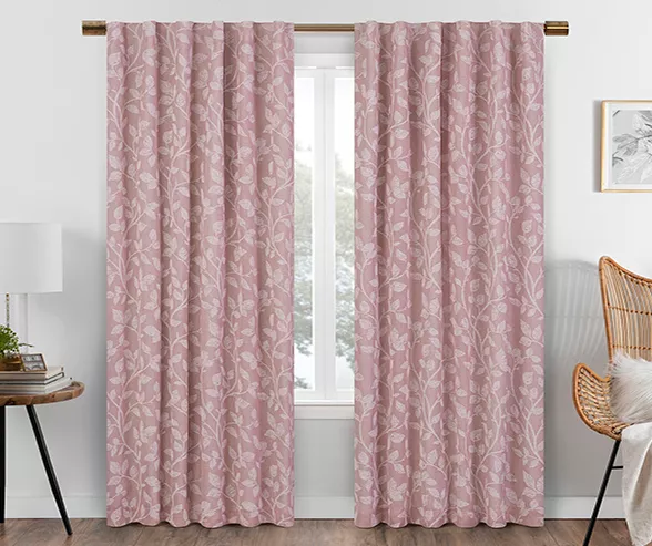 Eclipse Nora Botanical Blackout Rod Pocket Curtain Panel 15 Eclipse Nora Botanical Blackout Rod Pocket Curtain Panel - Image 15