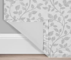 Nora Botanical White Blackout Rod Pocket Curtain Panel, (95") 11 Nora Botanical White Blackout Rod Pocket Curtain Panel, (95") -Cuisinart Store 810475255 3