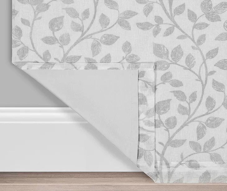 Nora Botanical White Blackout Rod Pocket Curtain Panel, (95") 3 Nora Botanical White Blackout Rod Pocket Curtain Panel, (95") - Image 3