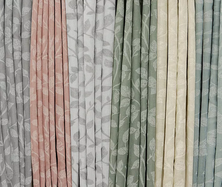 Nora Botanical White Blackout Rod Pocket Curtain Panel, (95") 7 Nora Botanical White Blackout Rod Pocket Curtain Panel, (95") - Image 7