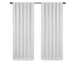 Nora White Blackout Rod Pocket Curtain Panel, (95") 12 Nora White Blackout Rod Pocket Curtain Panel, (95") -Cuisinart Store 810475266 4