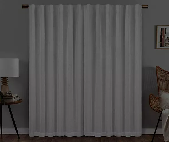 Nora White Blackout Rod Pocket Curtain Panel, (95") 6 Nora White Blackout Rod Pocket Curtain Panel, (95") - Image 6