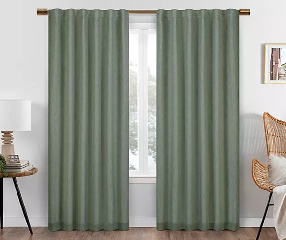 Eclipse Nora Blackout Rod Pocket Curtain Panel 12 Eclipse Nora Blackout Rod Pocket Curtain Panel - Image 12