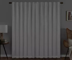 Nora White Blackout Rod Pocket Curtain Panel, (63") 14 Nora White Blackout Rod Pocket Curtain Panel, (63") -Cuisinart Store 810475270 6