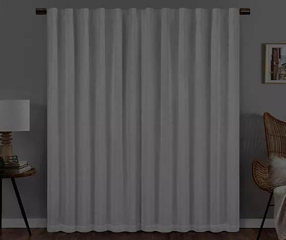 Nora White Blackout Rod Pocket Curtain Panel, (63") 6 Nora White Blackout Rod Pocket Curtain Panel, (63") - Image 6