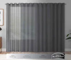 Nora White Blackout Rod Pocket Curtain Panel, (63") 16 Nora White Blackout Rod Pocket Curtain Panel, (63") -Cuisinart Store 810475270 8