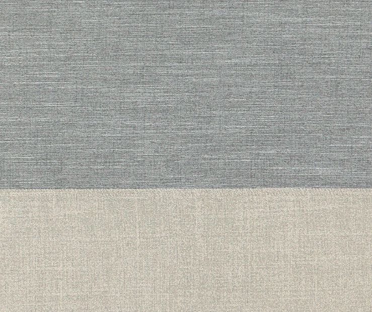 Monty Ivory & Charcoal Blackout Grommet Curtain Panel, (63") 5 Monty Ivory & Charcoal Blackout Grommet Curtain Panel, (63") - Image 5