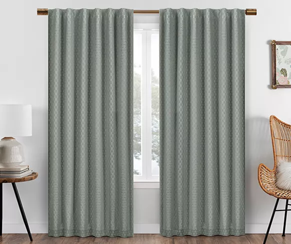 Eclipse Nora Crochet Blackout Rod Pocket Curtain Panel 18 Eclipse Nora Crochet Blackout Rod Pocket Curtain Panel - Image 18