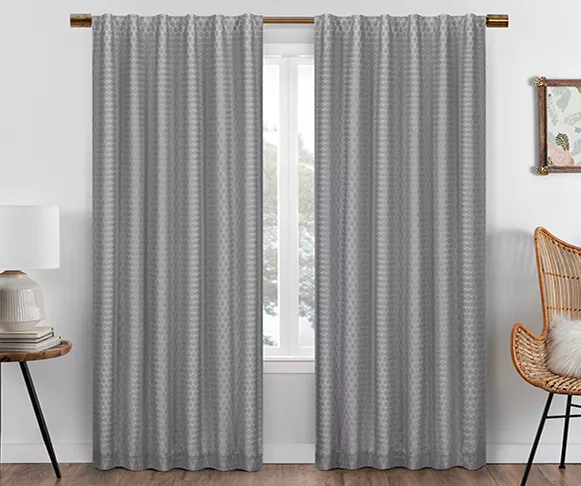 Eclipse Nora Crochet Blackout Rod Pocket Curtain Panel 17 Eclipse Nora Crochet Blackout Rod Pocket Curtain Panel - Image 17
