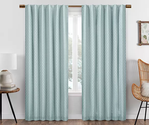 Eclipse Nora Crochet Blackout Rod Pocket Curtain Panel 16 Eclipse Nora Crochet Blackout Rod Pocket Curtain Panel - Image 16