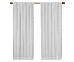Nora Crochet White Blackout Rod Pocket Curtain Panel, (95") 12 Nora Crochet White Blackout Rod Pocket Curtain Panel, (95") -Cuisinart Store 810475286 4