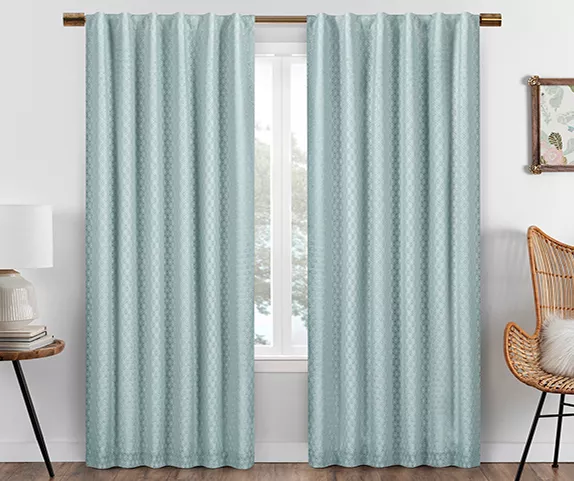 Eclipse Nora Crochet Blackout Rod Pocket Curtain Panel 10 Eclipse Nora Crochet Blackout Rod Pocket Curtain Panel - Image 10