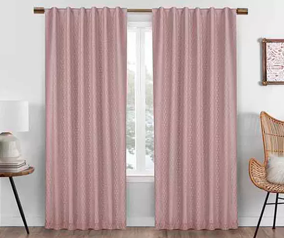 Eclipse Nora Crochet Blackout Rod Pocket Curtain Panel 9 Eclipse Nora Crochet Blackout Rod Pocket Curtain Panel - Image 9