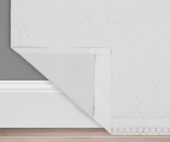 Nora Crochet White Blackout Rod Pocket Curtain Panel, (84") 11 Nora Crochet White Blackout Rod Pocket Curtain Panel, (84") -Cuisinart Store 810475290 3