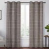 Peconic Chocolate Blackout Grommet Curtain Panel, (84")